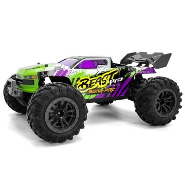 Custom RC buggy with LED lights off-road