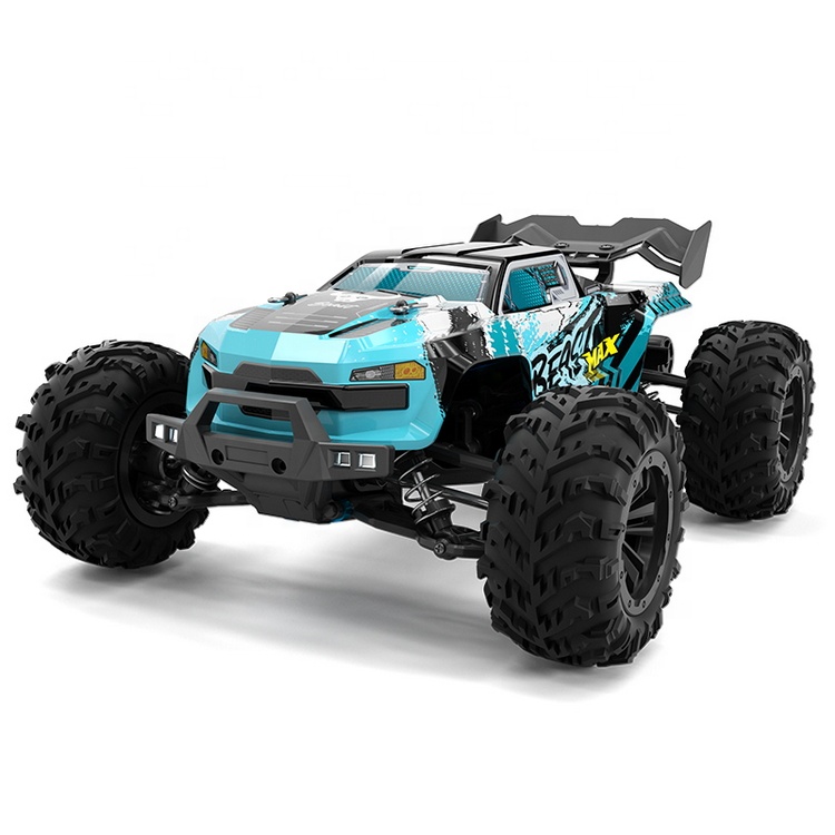 Custom RC buggy with LED lights off-road