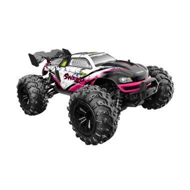 Custom RC buggy with LED lights off-road
