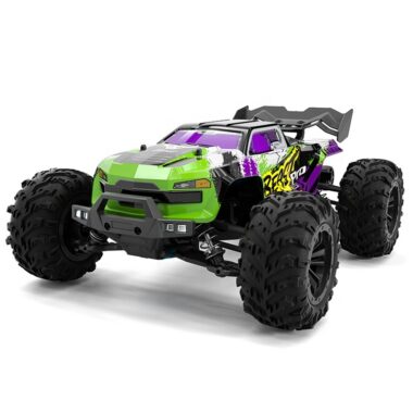 Custom RC buggy with LED lights off-road