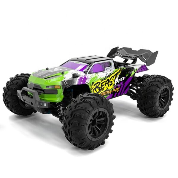 Custom RC buggy with LED lights off-road