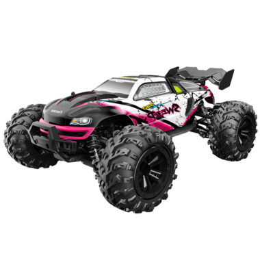 Custom RC buggy with LED lights off-road