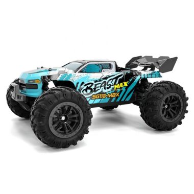 Custom RC buggy with LED lights off-road
